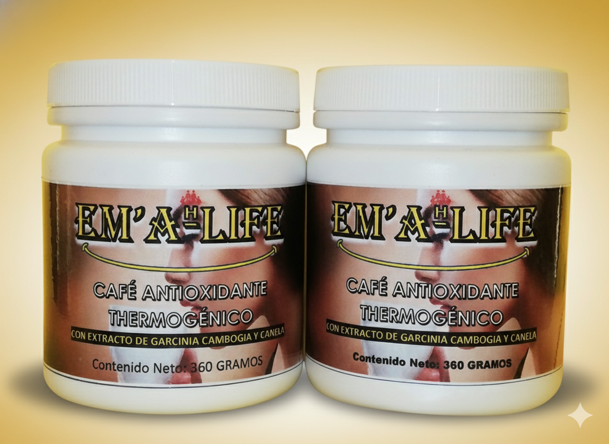 PROMOCION 2 CAFE EMAHLIFE THERMOGENICO